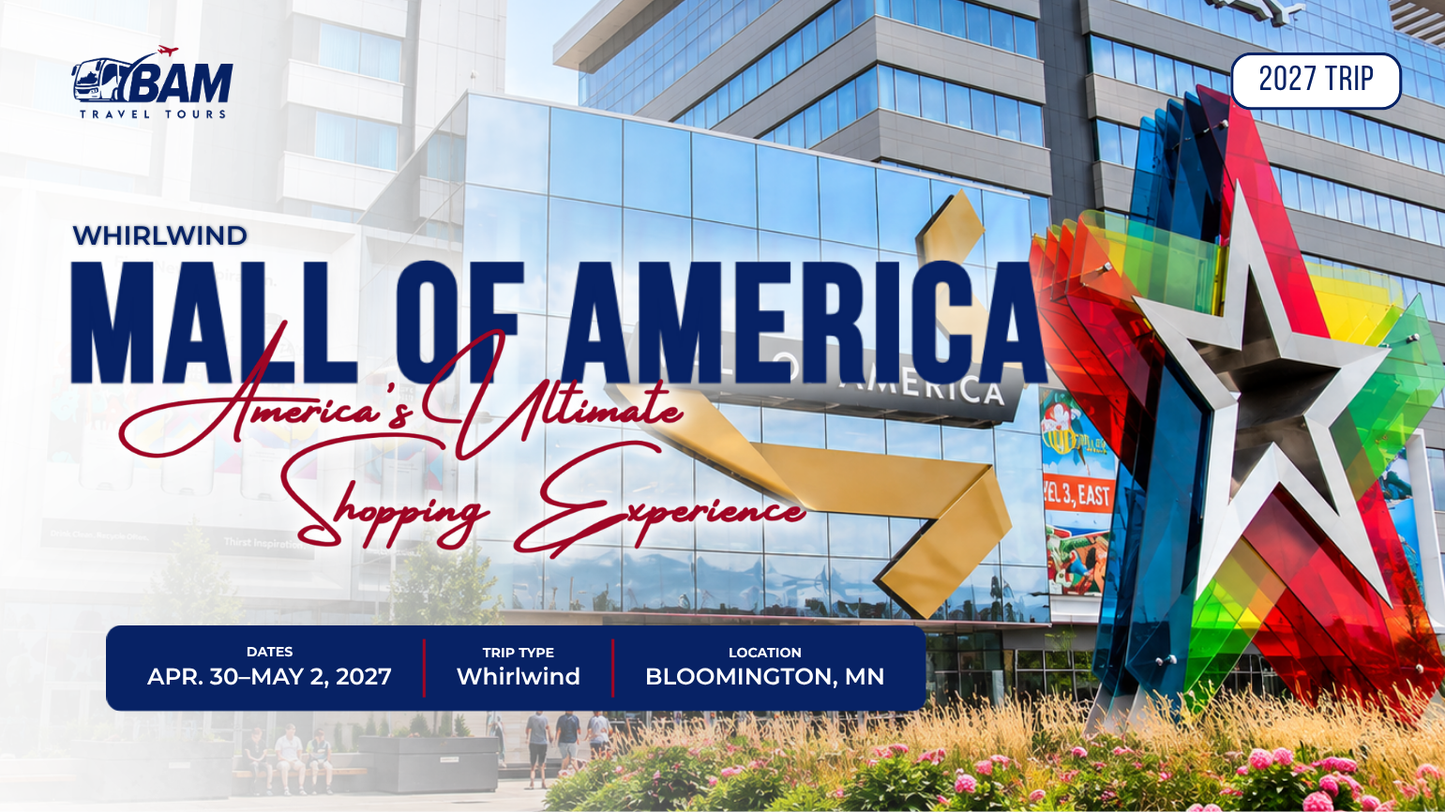 Mall of America Whirlwind | The Ultimate Shopping Getaway | April 30–May 2, 2027