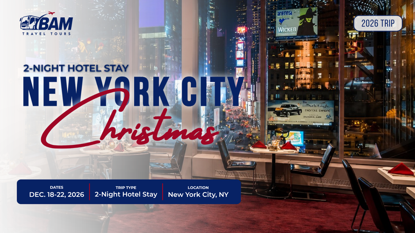New York City Christmas | 2-Night M Social Times Square Hotel Stay | Dec. 18-22, 2026