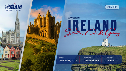 A Week in Ireland: Dublin, Cork & Galway  | June 16-23, 2027