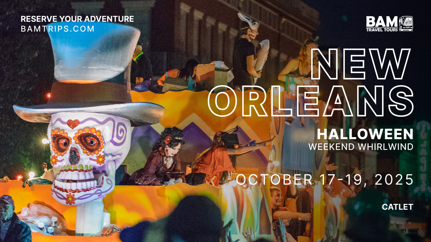 New Orleans Halloween Weekend Whirlwind | October 17-19, 2025 - Catlettsburg, KY | Louisa KY |Pikeville KY |Kingsport TN