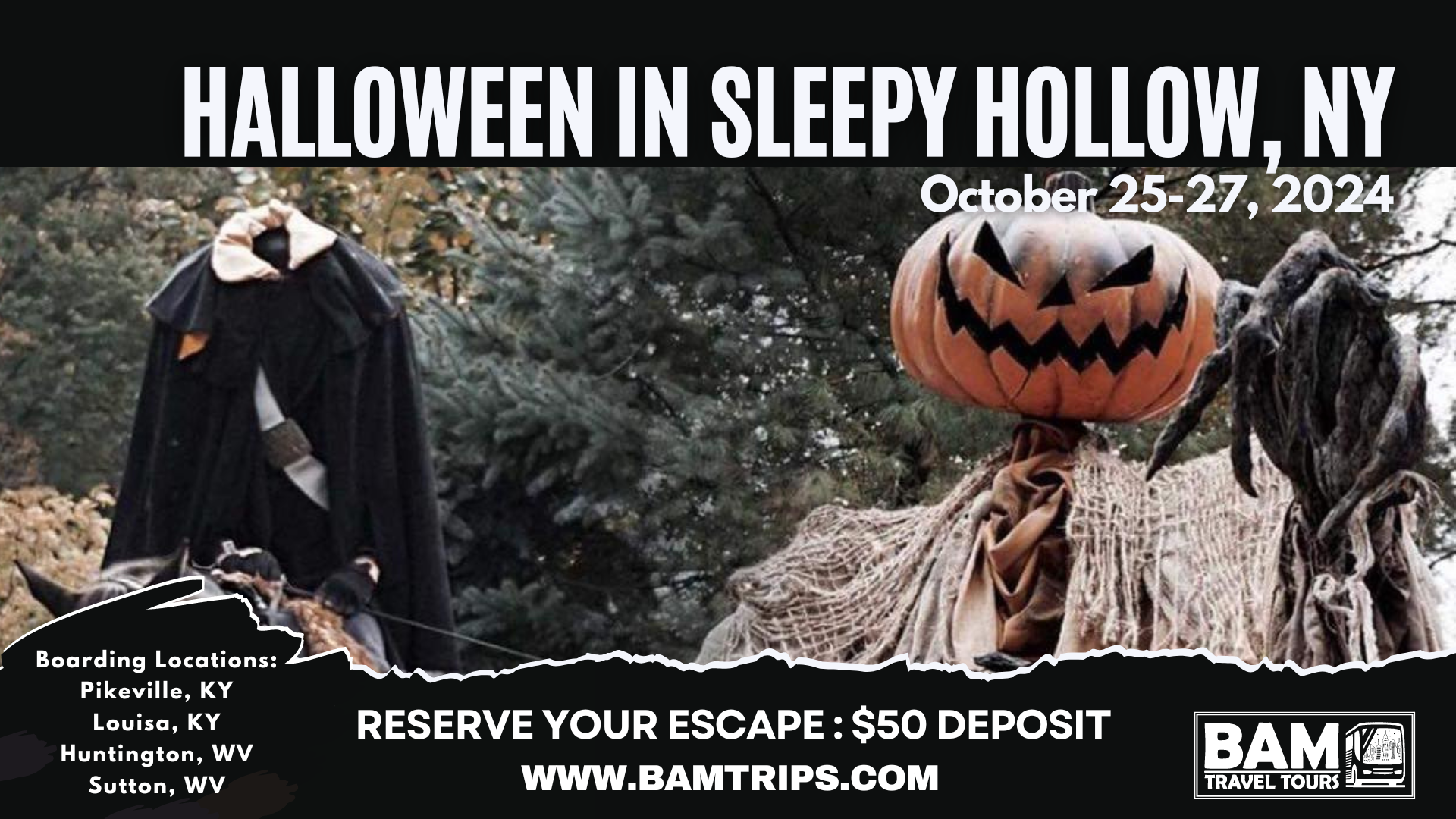 Halloween in Sleepy Hollow, NY (October 2527, 2024) Pikeville KY Lo BAMTrips