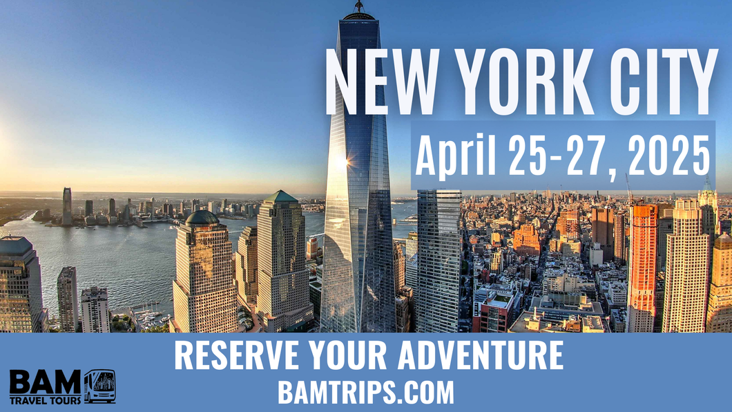 New York City (April 25-27, 2025) Pikeville KY | Louisa KY |Huntington WV | Sutton WV