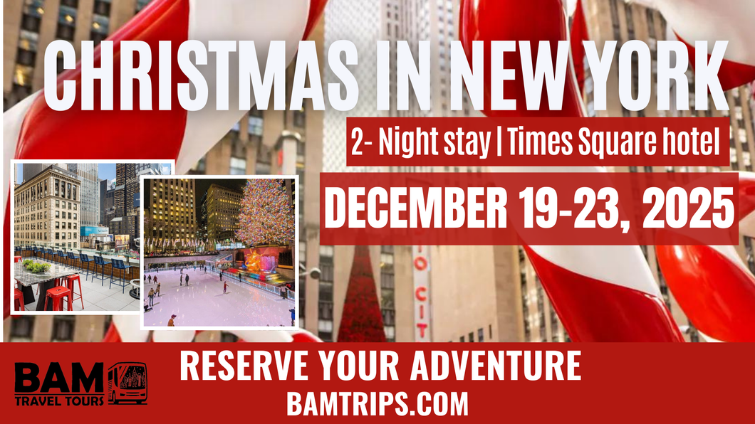 Christmas in New York: 2-Night Times Square Hotel Stay (December 19-23, 2025) Pikeville KY | Louisa KY | Huntington WV | Sutton WV