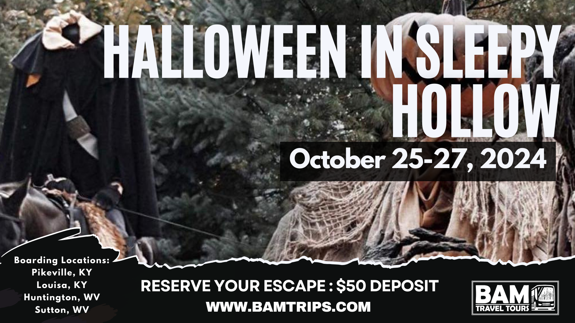 Halloween in Sleepy Hollow, NY (October 2527, 2024) Pikeville KY Lo BAMTrips